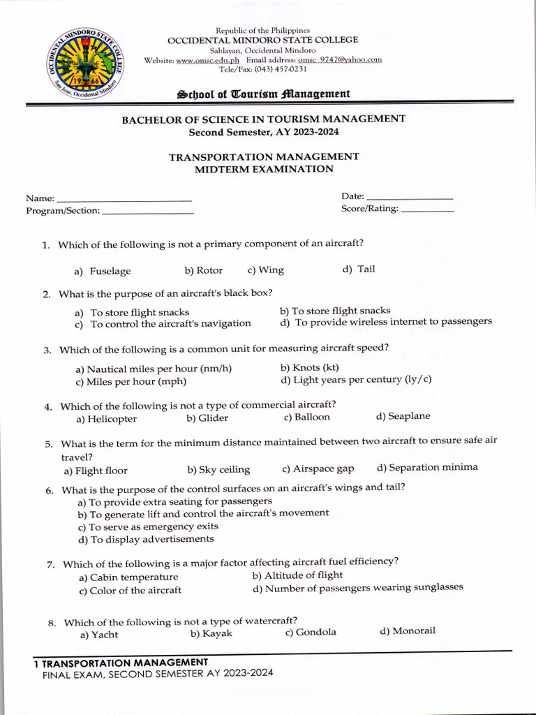 Transportation Management | PDF