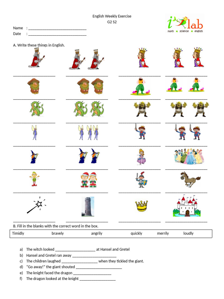 English Weekly Exercise G2 S2 PB Felix 16 | PDF