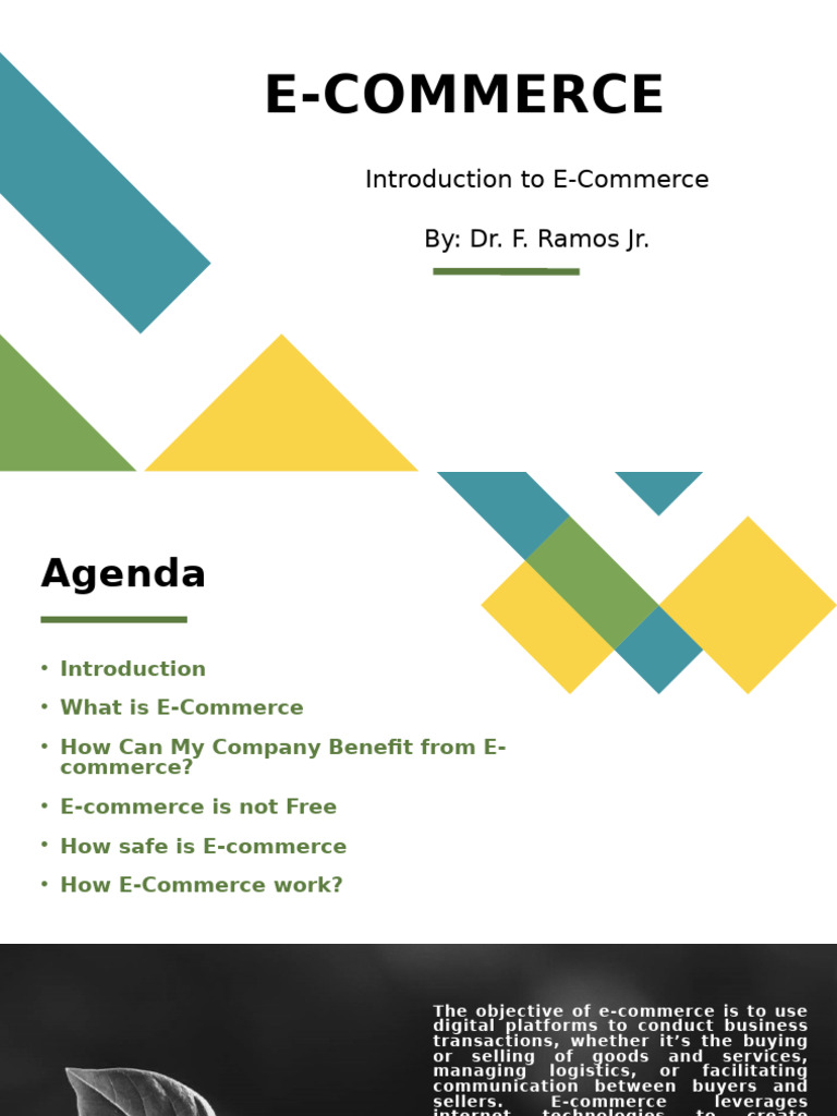 Week 1 - E COMMERCE | PDF | E Commerce | Private Sector