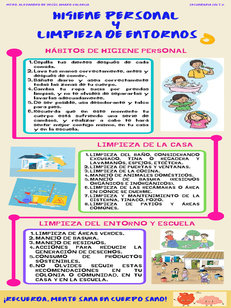 Infografía sobre Higiene Personal y Entorno | PDF