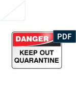 Quarantine Sign