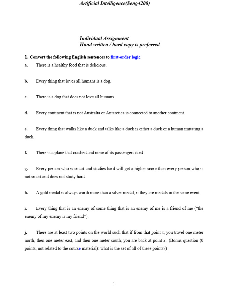 AI Homework1 | PDF | Bayesian Network | Logic
