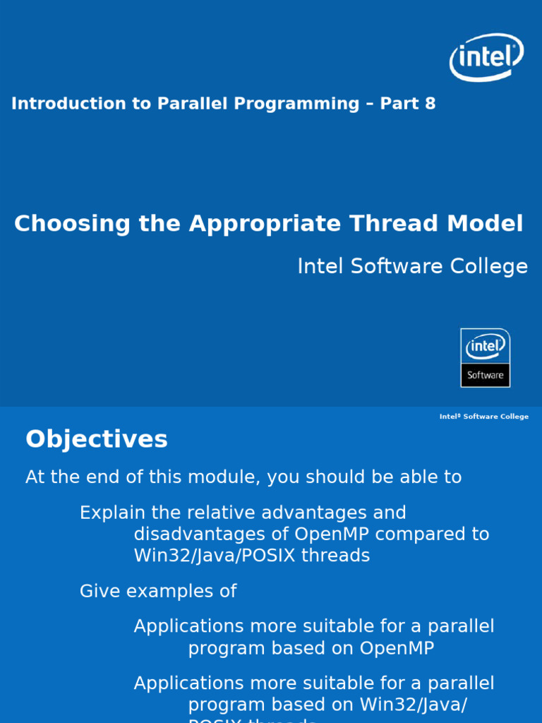 Part8 ChoosingAppropriateThreadModel | PDF | Thread (Computing) | Trademark