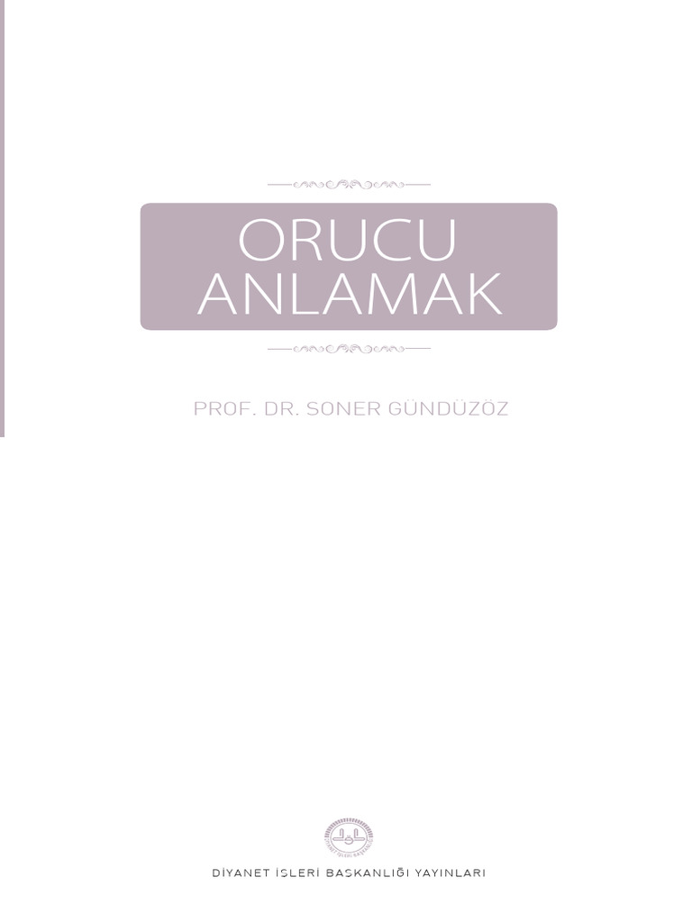 Orucu Anlamak Pdf Pdf