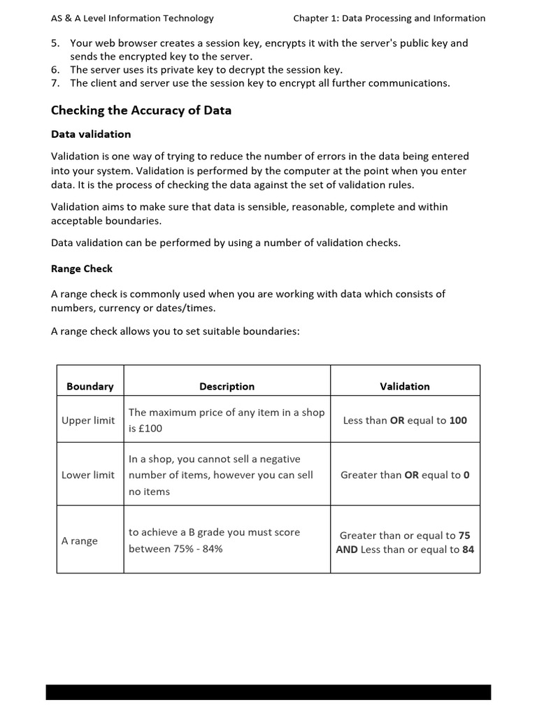 Checking the accuracy of data | PDF | Computer File | Computer Science