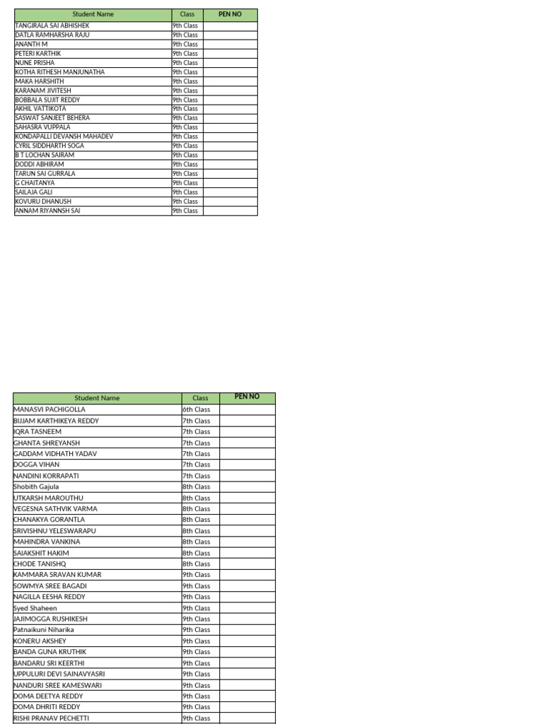Students Enroll Data Form | PDF