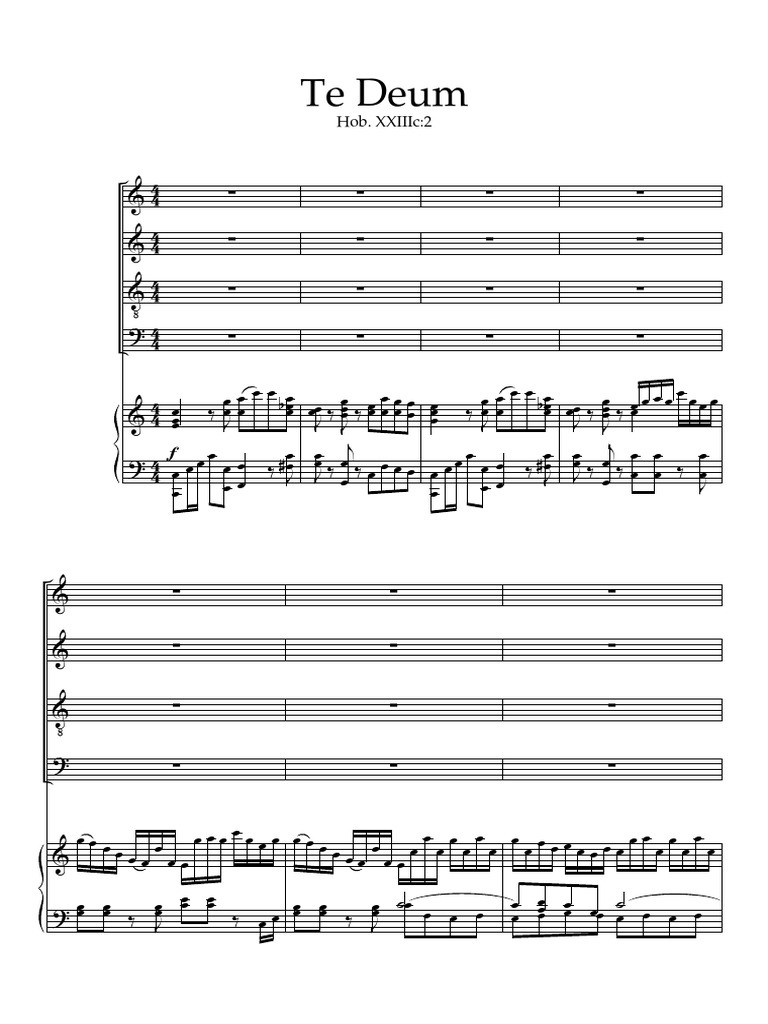 TeDeum Haydin | PDF | Alphabet latin | Phonétique