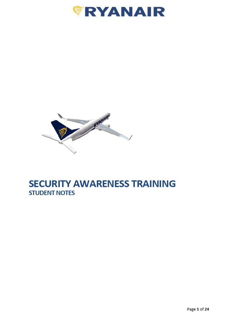 Aviation Security Awareness Training | PDF | Airport Security | Airport