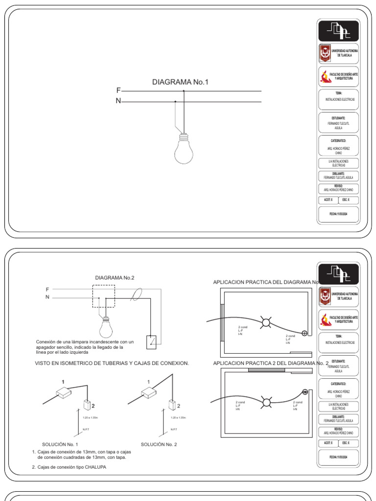 Diagramas de Instalaciones Eléctricas | PDF | Encendiendo