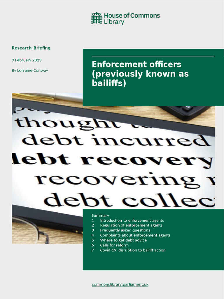Understanding Enforcement Agents in Debt Recovery | PDF | Judgment (Law ...