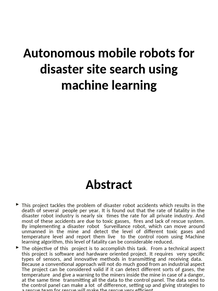 Disaster Robot Monitoring System Using IoT | PDF | Internet Of Things ...