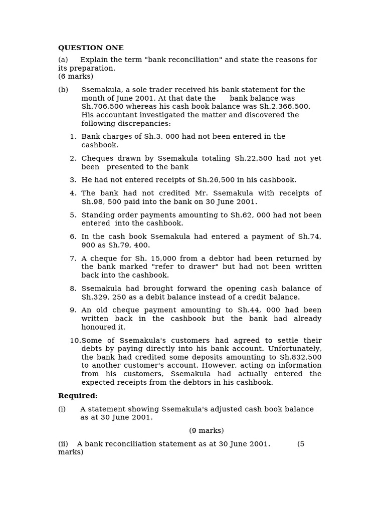 Bank Reconciliation Statement Guide | PDF | Banks | Cheque