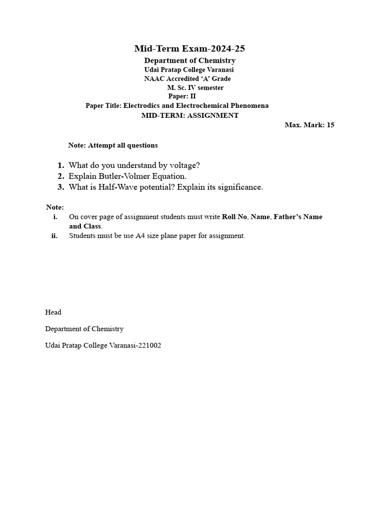 Mid Term Paper | PDF