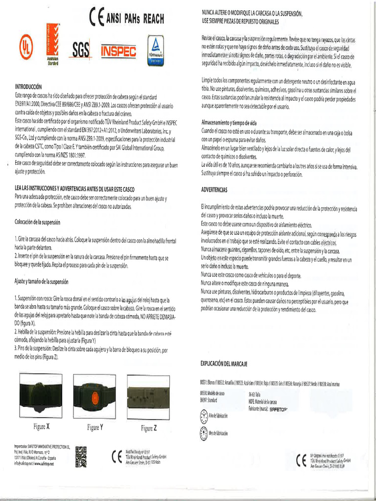 Casco Safetop | PDF
