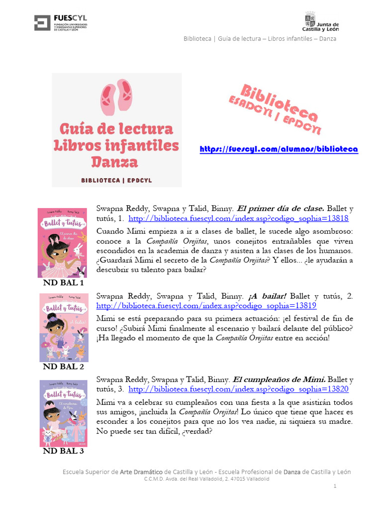 Libros de ballet para niñas | PDF | Bailes | Ballet
