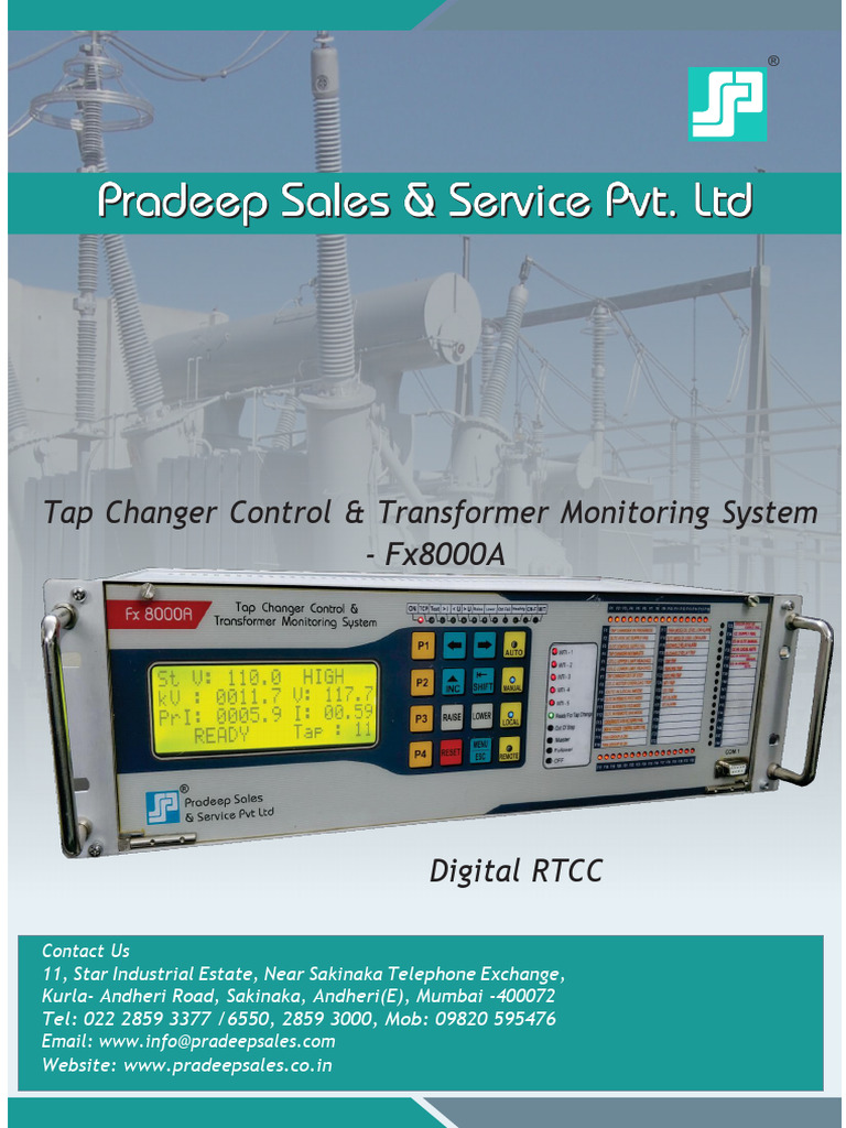 Digital RTCC Tap Changer Control System | PDF | Transformer ...