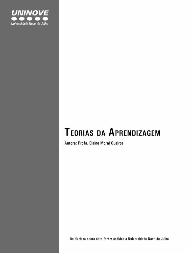 Teorias da Aprendizagem e Desenvolvimento | PDF | Aprendizado | Pensamento