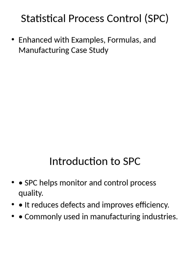 SPC Presentation Final | PDF