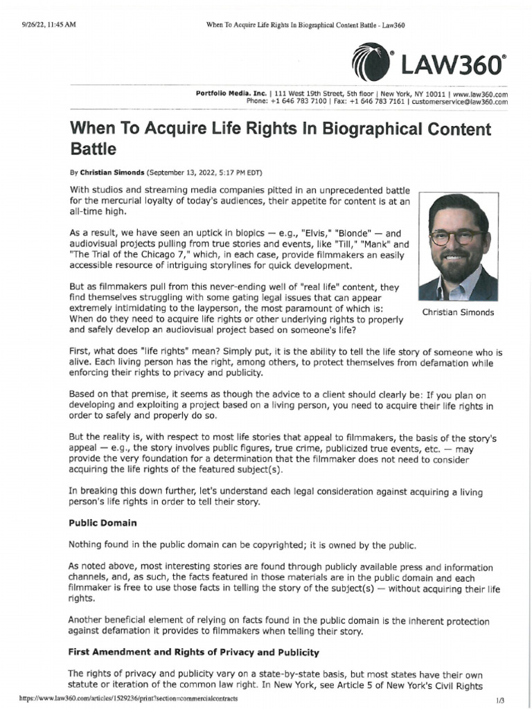 Life Rights | PDF