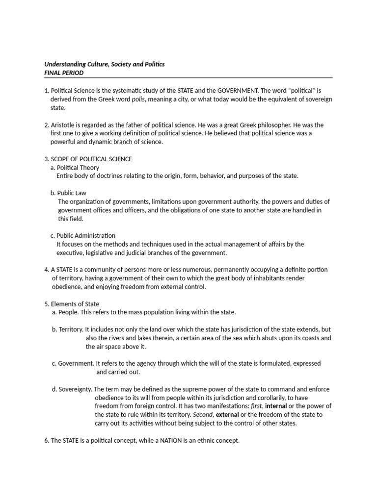 Overview of Political Science Concepts | PDF | Impeachment | Constitution