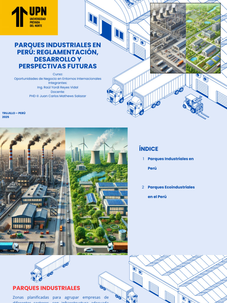 Diseño de Parques Industriales en Perú | PDF | Sustentabilidad | Perú
