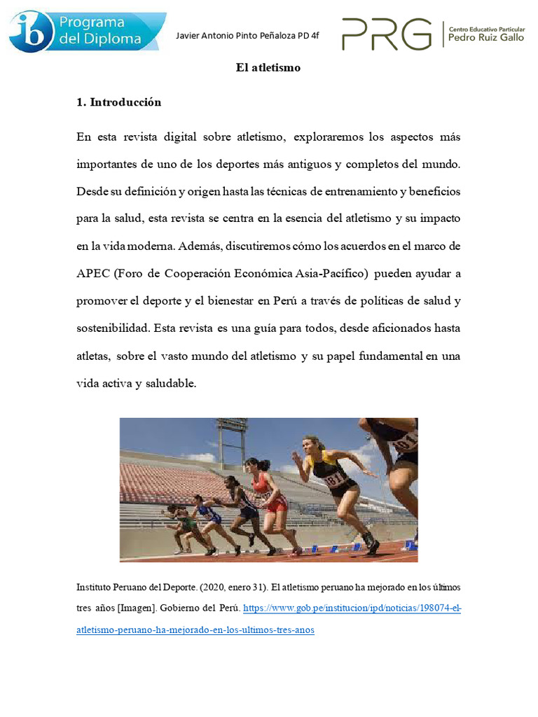 Guía Completa sobre Atletismo y Salud | PDF | Deporte del atletismo ...