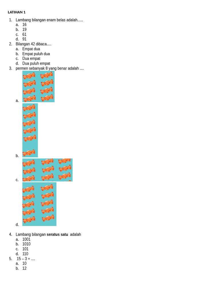 Soal Olimpiade Matematika TK | PDF