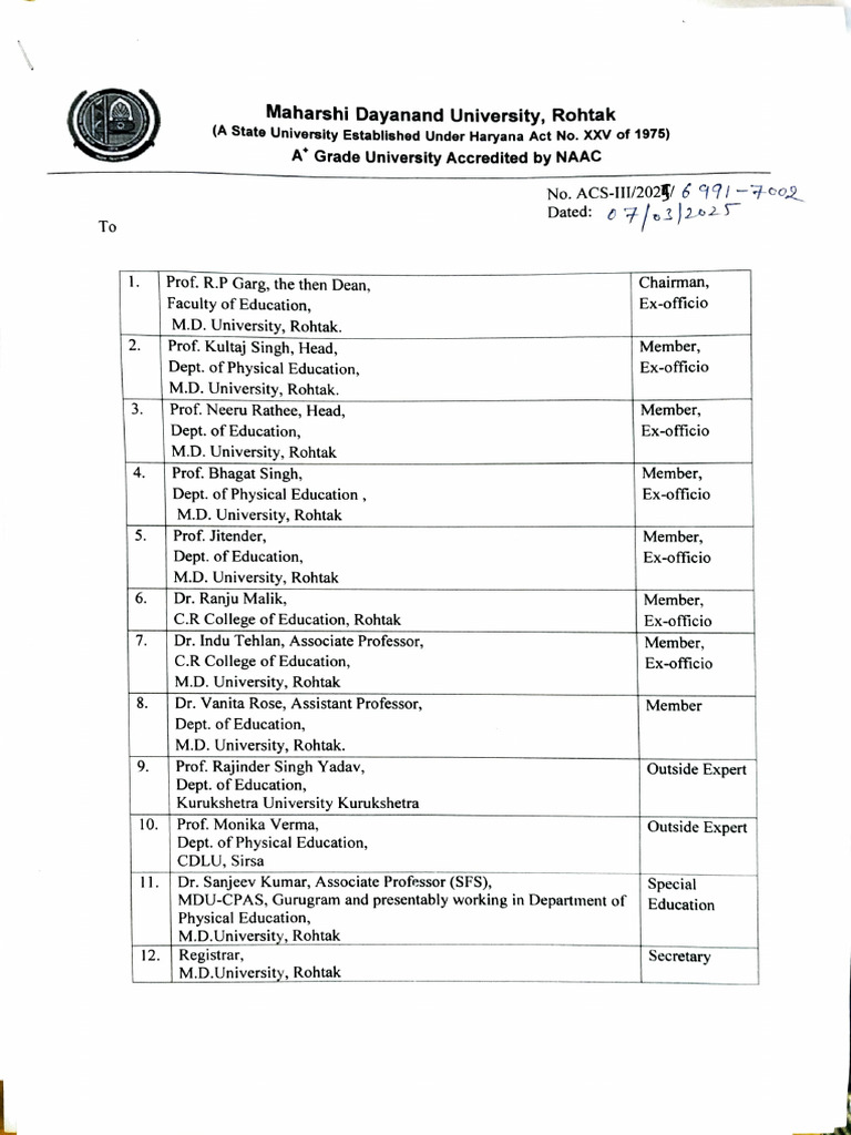 Faculty of Education Meeting Minutes 2024 | PDF