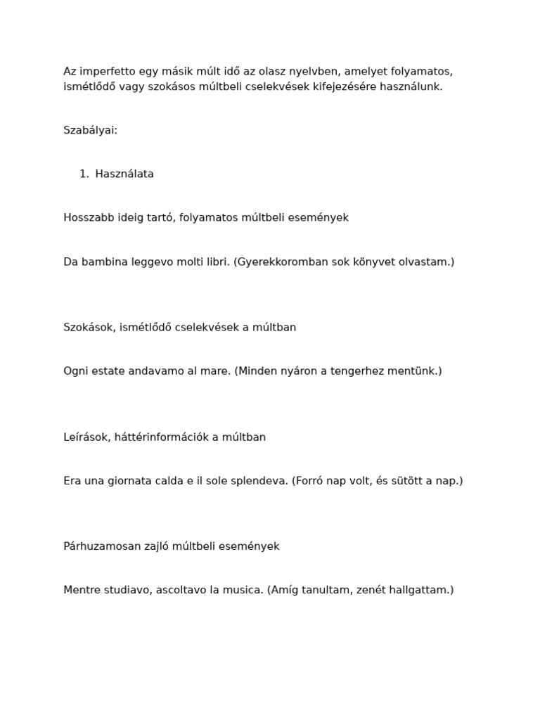 Im Perfetto | PDF