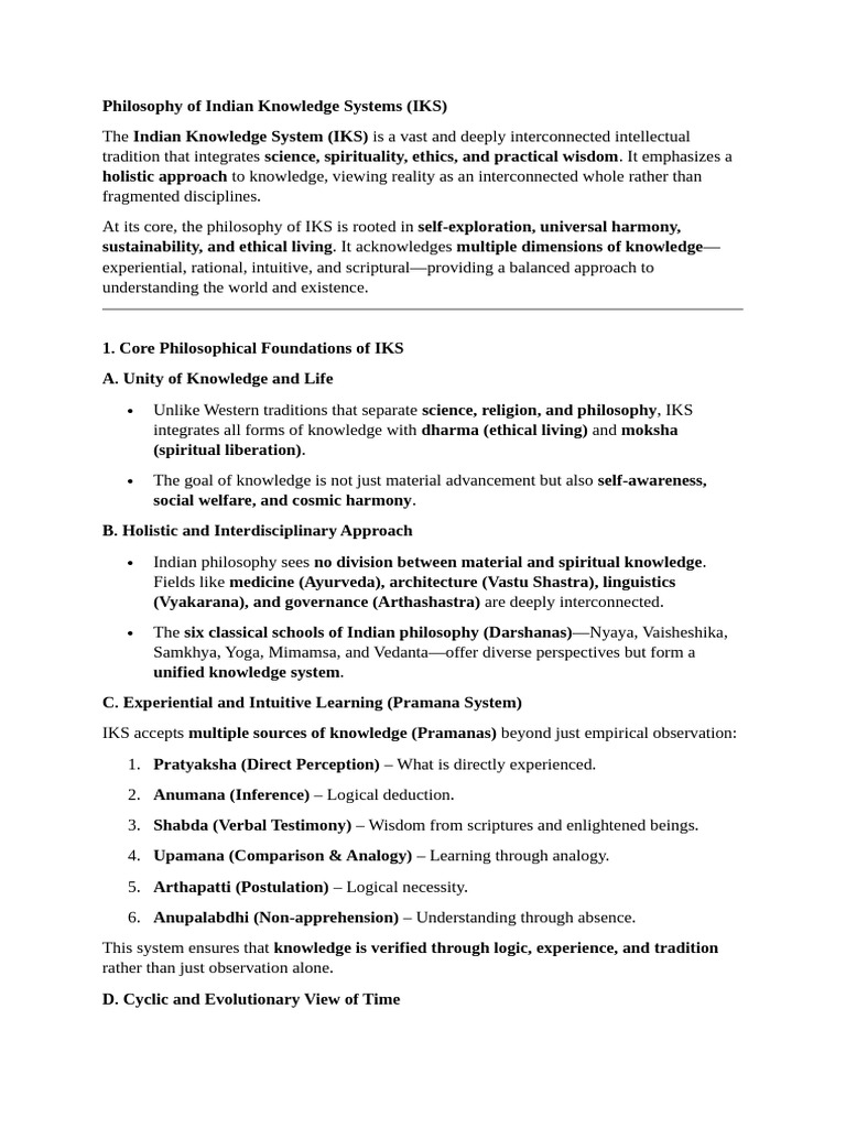 Philosophy of Indian Knowledge Systems | PDF | Ātman (Hinduism) | Moksha