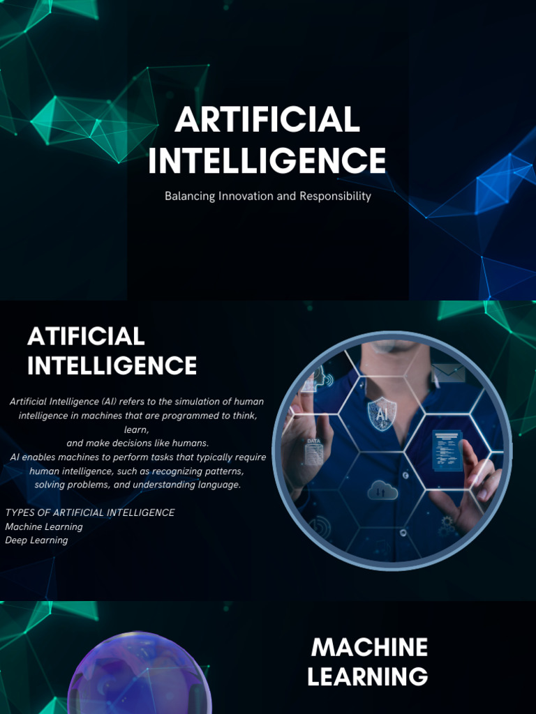 Blue and Green Modern Artificial Intelligence Presentation - 20241218 ...