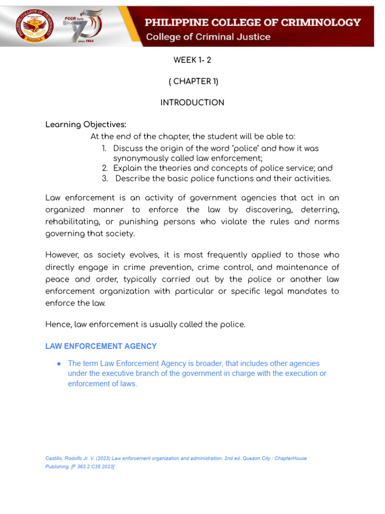 Understanding Police Functions and Theories | PDF | Police | Crime ...