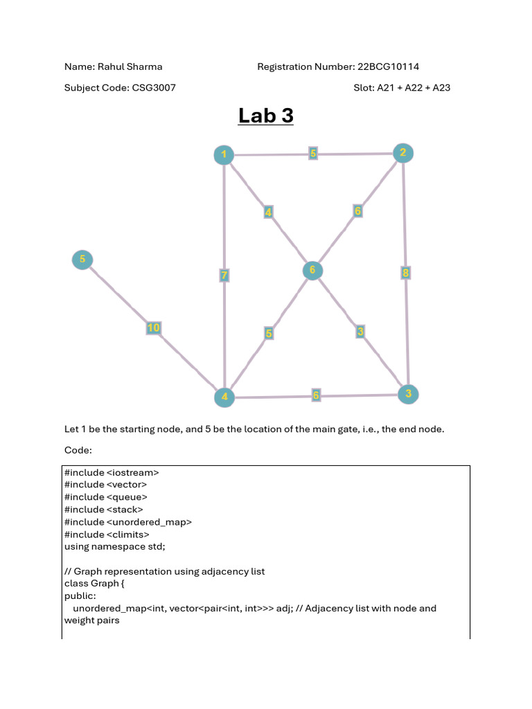 Graph Search Algorithms in C++ | PDF | Algorithms And Data Structures ...