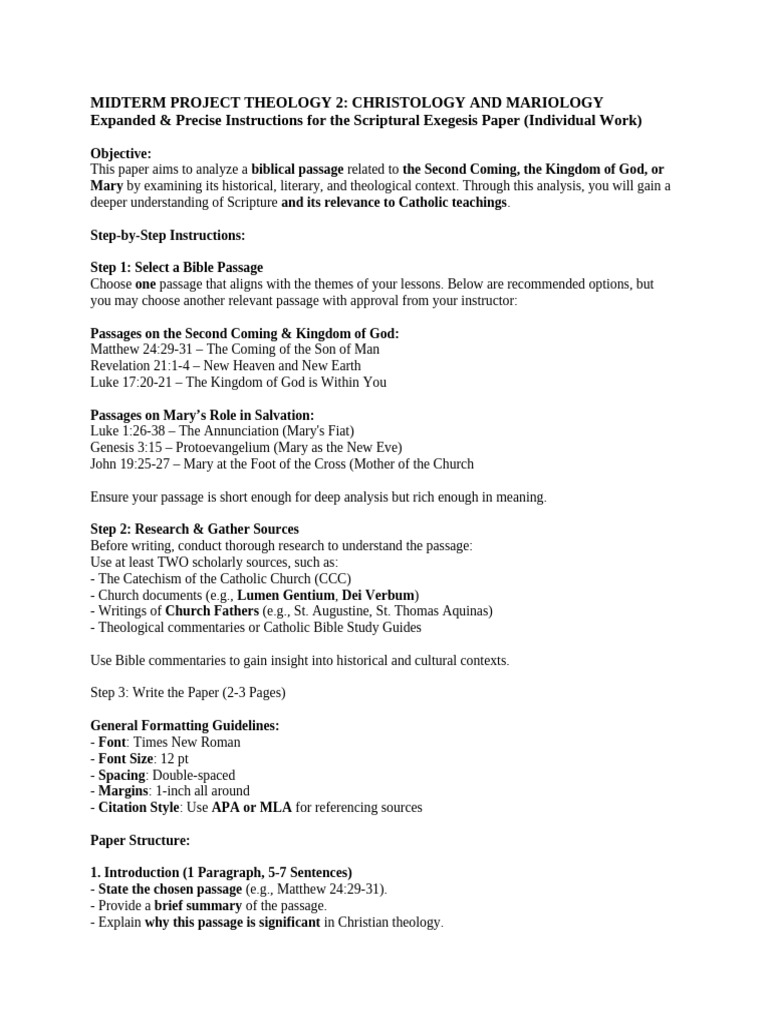 Exegesis on Matthew and Mary | PDF | Gospel Of Matthew | Jesus