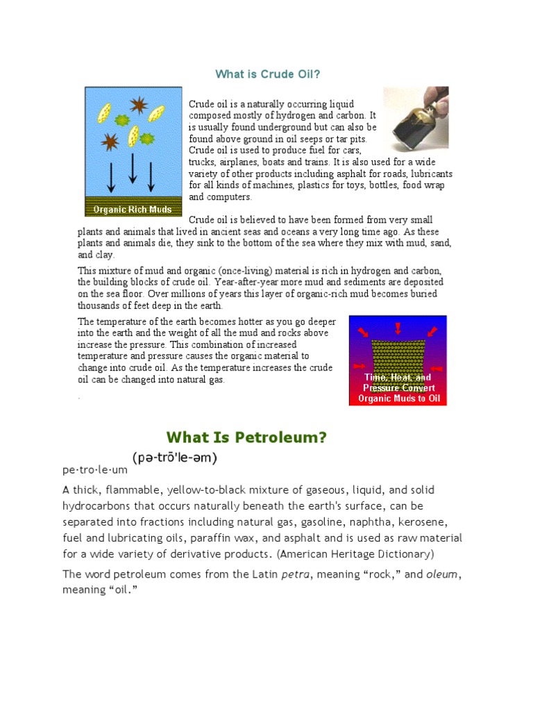 Understanding Crude Oil and Its Uses | PDF | Diesel Fuel | Petroleum