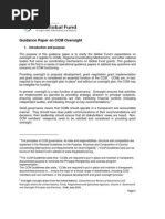 Guidance Paper on CCM Oversight