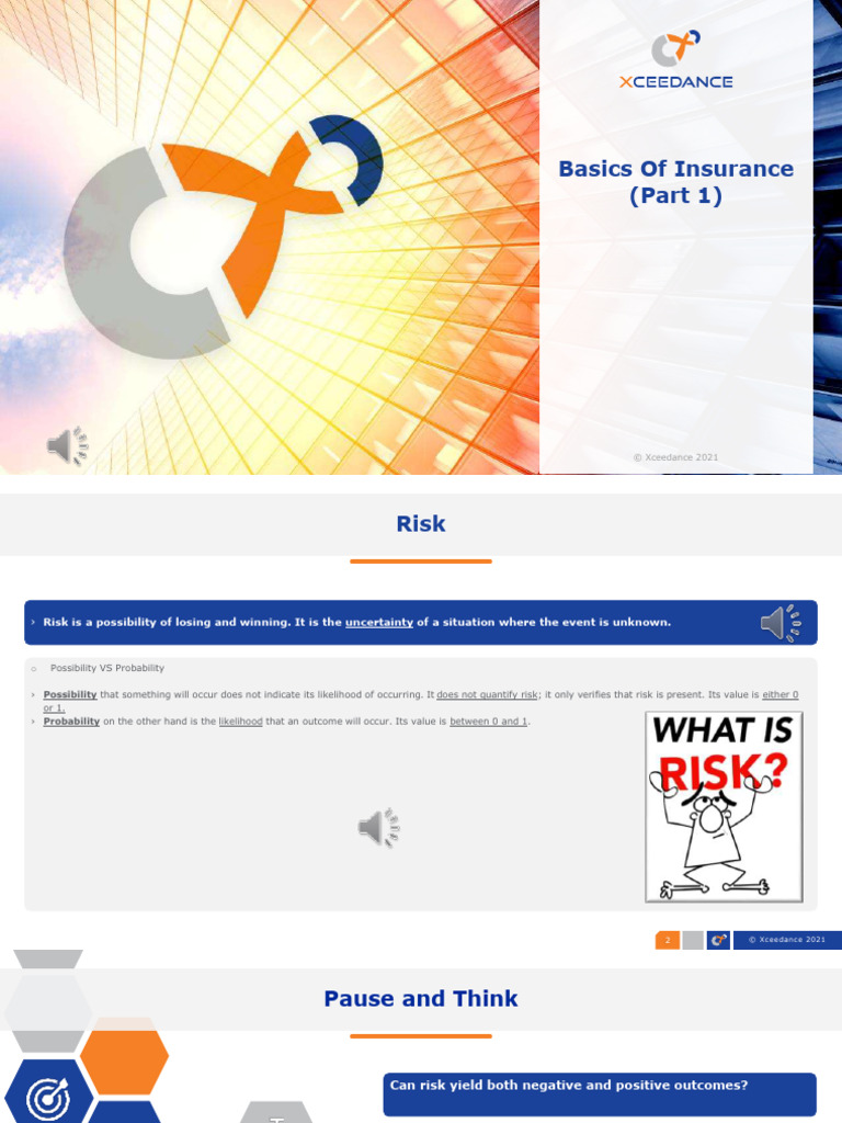 Understanding Insurance Basics | PDF | Insurance | Risk