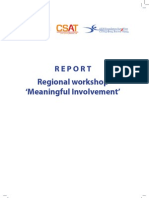 Meaningful Involvement (Workshop Report)