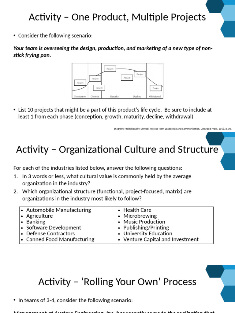 Chapter 2 Class Activities - Project Fundamentals | PDF | Business
