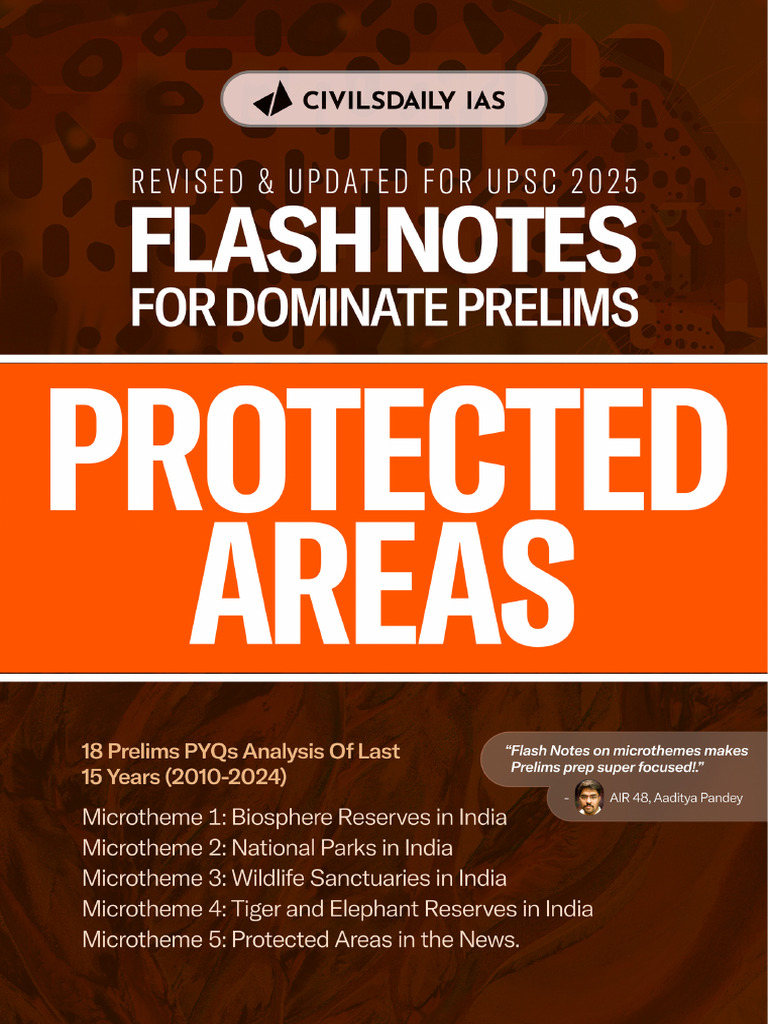 Flash Notes - FNDP Protected Areas - 2 | PDF | Protected Area | Natural ...