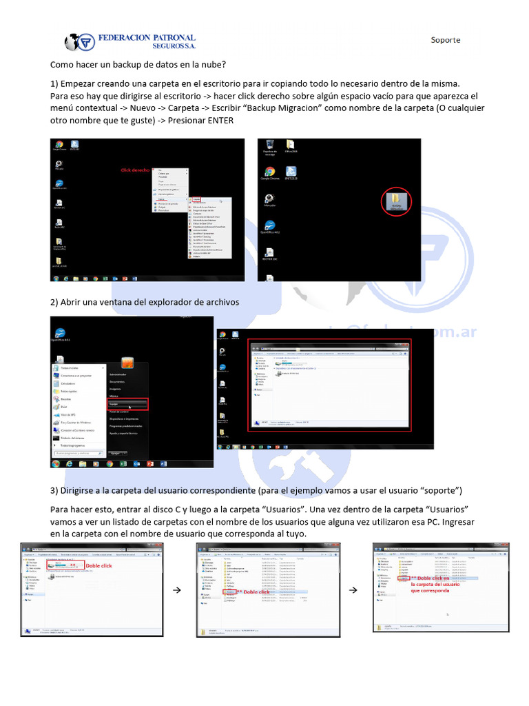 Backup de datos en la nube fácil | PDF