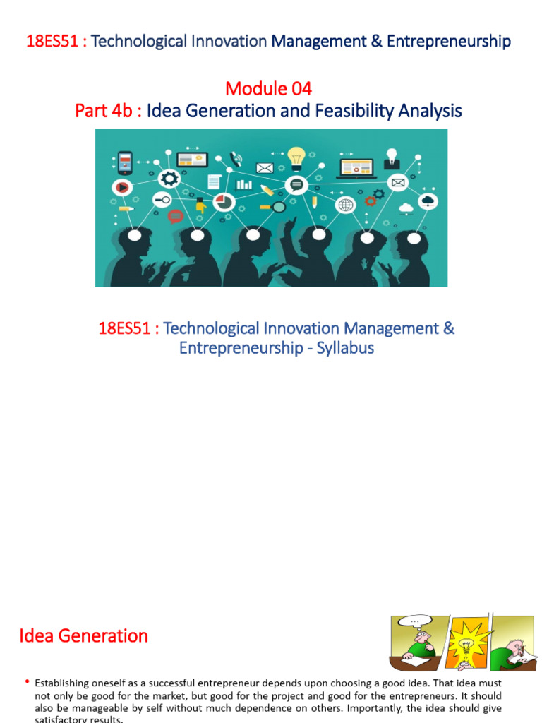 Idea Generation & Feasibility Analysis Guide | PDF | Feasibility Study ...