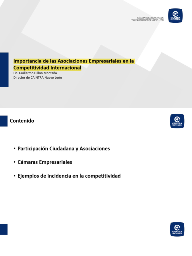 S1 Importancia de Las Asociaciones Empresariales en La Competitividad ...