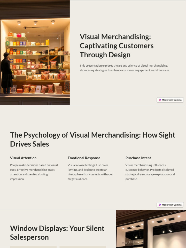 Visual Merchandising Captivating Customers Through Design | PDF ...