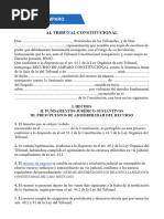 Modelo de Recurso de Amparo en Costa Rica | PDF | Política | Ciencias ...