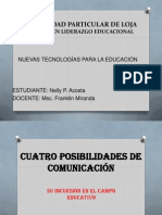 CUATRO POSIBILIDADES DE COMUNICCIÓN