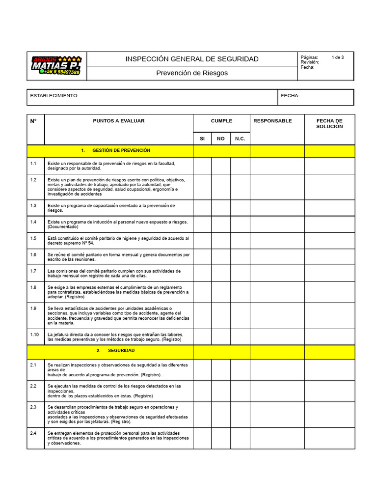 Documento Sin Título-4 | PDF | Seguridad y salud ocupacional ...