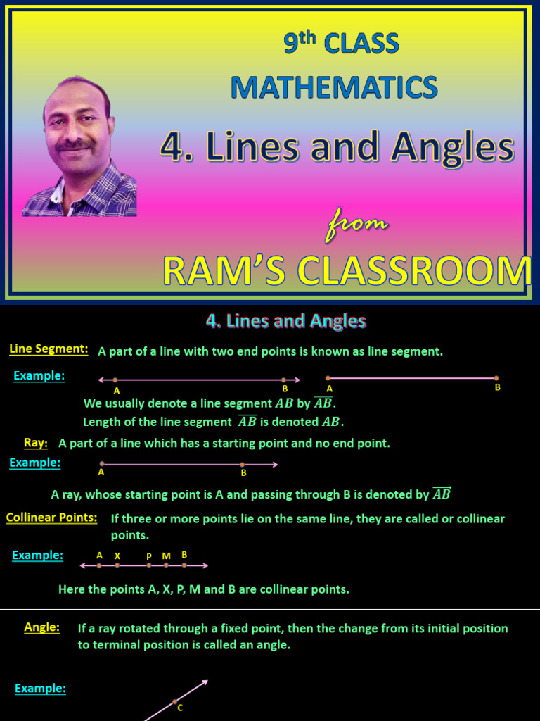 Angles Between Four Concurrent Lines | PDF | Angle | Elementary Mathematics