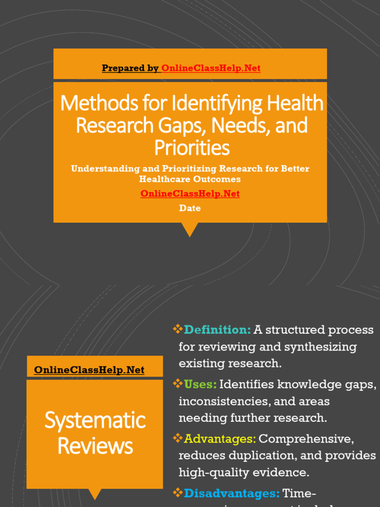 Bridging The Gap: Identifying Priorities in Health Research | PDF ...