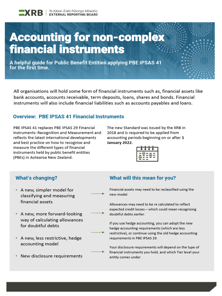 Guide to PBE IPSAS 41 Compliance | PDF | Fair Value | Debt